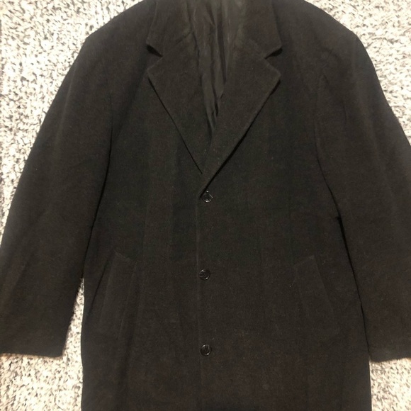 Cashmere VTG  Chaps Ralph Lauren Men’s Winter trench Coat full length  S… - Picture 9 of 12